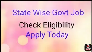 State Wise Govt Job