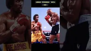 Lambang pertarungan brutal : Marvin Heagler vs Thomas Hearns (1985) #boxing