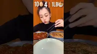Eating Challenge ( 10 eggs, 4 juicy meat, 1lb ramen ) | #asmr #food #funny  #eating #shorts