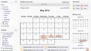 Moodle - View and understanding of navigation block.