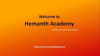 Welcome to Hemanth Academy