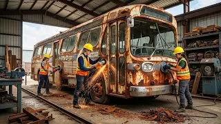 We Turned an Old Bus Into a Luxury Home on Wheels | Full Transformation