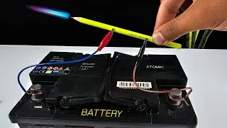 How to make a simple welding machine from Car Battery & Pencil at home