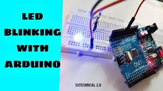 LED Blinking 💡💻With RESISTANCE 🔌Using Arduino 🖲️Uno || sstechnical2.0 || #technical#iot#arduino#c++#