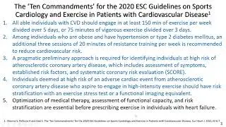 2020 European Society of Cardiology guidelines on exercise in patients with cardiovascular disease 5