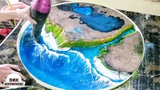 Epoxy Ocean Table & Idea Woodworking Projects  Resin Art