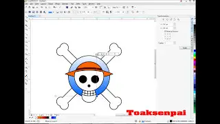 How to Make Onepice Logo With Coreldraw x7