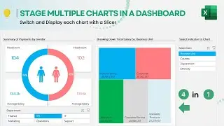 Stage Multiple Charts in an Excel Dashboard with Slicers | Dynamic Arrays & Cube Functions Tutorial