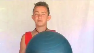 Big Bouncy Inflatable Blue Ball!