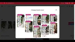 How to change pinterest board cover