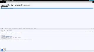 Easy JavaScript - Beginner JavaScript Tutorial - How to use the JavaScript Console (3)