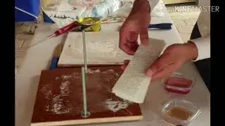 Fabrication of glass fiber polyester strips by the hand lay-up (student project)