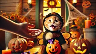 🎃👻 Adorable Halloween Kitten Party! 🎃 Cute Costumes & Trick-or-Treat Fun 👻🐱