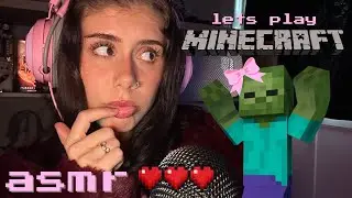 ASMR Let's Play Minecraft (survival gameplay)
