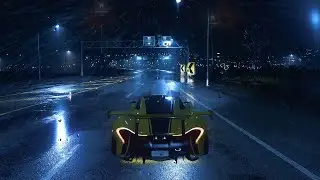 Chill background music with Need For Speed Heat slow night cruise (Mclaren P1 GTR)