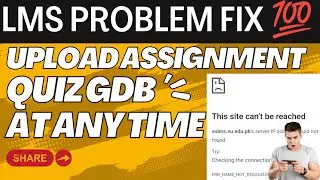 VU LMS PROBLEM SOLUTION| VU LMS PROBLEM FIX || LMS NOT OPEN 💯 FIXED