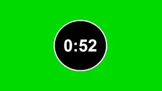 1 Minute Timer - Green Screen