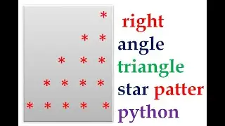 p4 right angle triangle start patten in python pattern programming how to write the patten programs