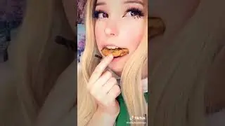 Who what’s a bite 🍪 Belle Delphine eating cookie tiktok