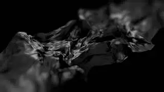 Wave motion of black silk on a black background Pro Video