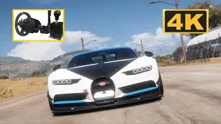 🚗BUGATTI CHIRON  441 km/h TOP SPEED steering wheel t300rs gt on Forza Horizon 5