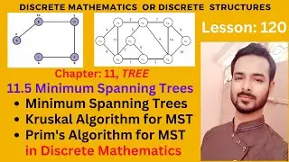Lesson 120: Kruskal's and Prim's Minimum Spanning Tree (MST) Algorithms