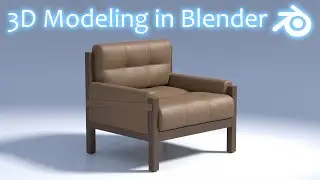3D Modeling Chair in Blender • Timelapse • Speed Modeling
