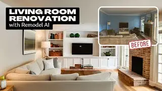 See How Built-In Shelves Would Look in Your Living Room! Remodel AI Tutorial