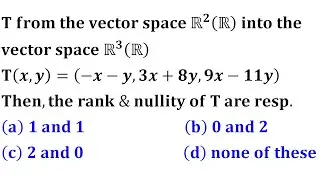 Understanding RANK and NULLITY of Linear Transformations Like a Pro
