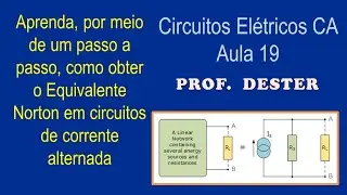 O Equivalente Norton em circuitos CA | passo a passo de como calcular
