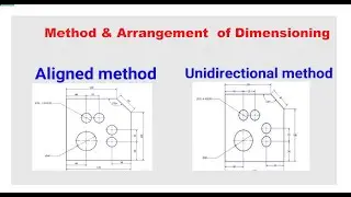 Method & Arrangement  of Dimensioning  I Engineering Drawing Tutorials -05
