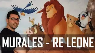 Dipinto per cameretta da bimbi - MURALES DEL RE LEONE