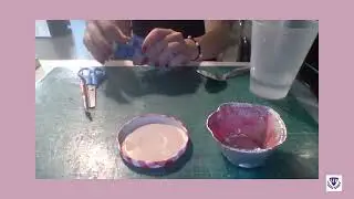 pintura casera con tizas de colores