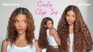 THE BEST CURLY CLIP INS 😍🍂 CURLS QUEEN INSTALL& REVIEW
