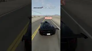 McLaren 620R vs Audi R8 #beamngdrive #shorts