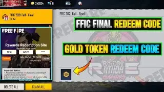 FFIC GOLDEN TOKEN REDEEM CODE | TODAY REDEEM CODE | HOW TO GET GOLD TOKEN REDEEM CODE | GOLD TOKEN