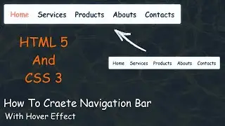 html and css | css nav menu bar hover effects | css hover effects am webtech