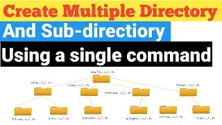 Create multiple directory and sub-directory using single command