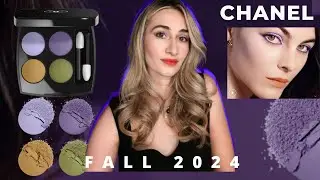 CHANEL FALL WINTER 2024 MAKEUP COLLECTION | MAKEUP LOOK+ REVIEW SWATCH DIVINATION EYESHADOW PALETTE