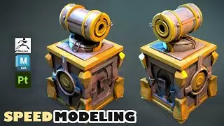 Stylized Steampunk Telescope in Maya 2025, Zbrush, Substance 3D Painter