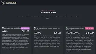 Макет интернет-магазина на React (php,js,html)
