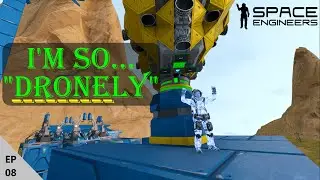 New AI Cargo Drone S2E08 - Space Engineers