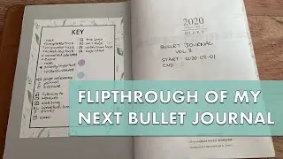 A flipthrough of my next B6 Bullet Journal
