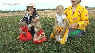 YaYa Walking Follows Sister In Big Steps Every Steps