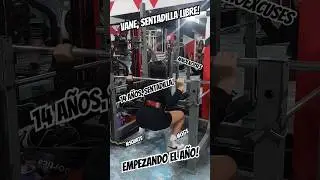 VANE, 14 AÑOS! ENTRENANDO PIERNA! #squats #glutesworkout #cuadriceps #fitgirls #gymwork