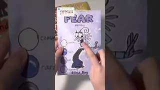 inside out 2 fear blind bag 💜 #diy #blindbag #papercraft #craft#asmr #insideout#insideout2#unboxing
