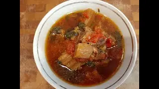 Баранина с овощами в афганском казане