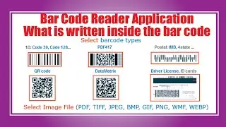Bar Code Reader Application / What is written inside the bar code / Online Bar Code Reader