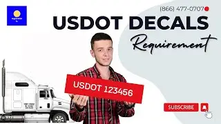 USDOT DECALS | USDOT or DOT Number & CA Number Decal Sticker Regulations Explained