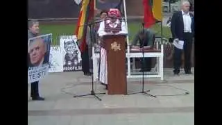 2012.05.26 Zita Šličytė kalba Klaipėdoje, Atgimimo aikštėje